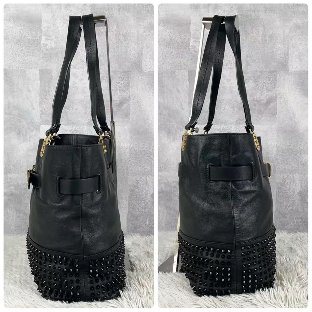 Christian Louboutin Black Tote with Gold Accents - Picture 13 of 16